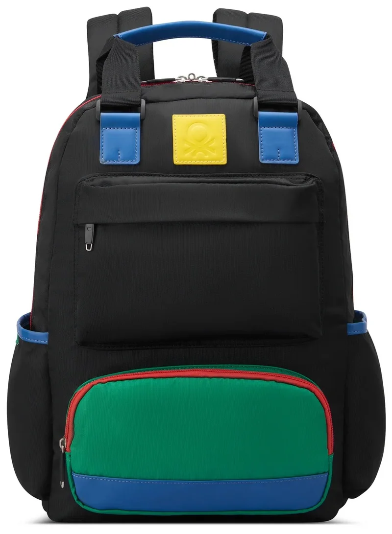 United Tote Glossy Soft Shell 15.6" Laptop Backpack - Black